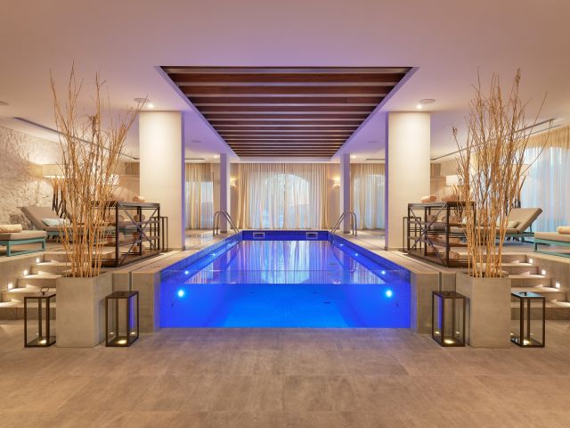 A Swimming Pool In A Room