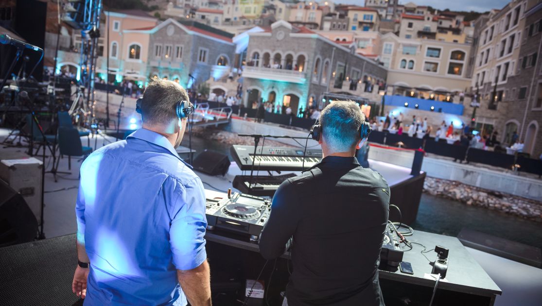 DJ and celebration of the chedi hotel lustica bay opening