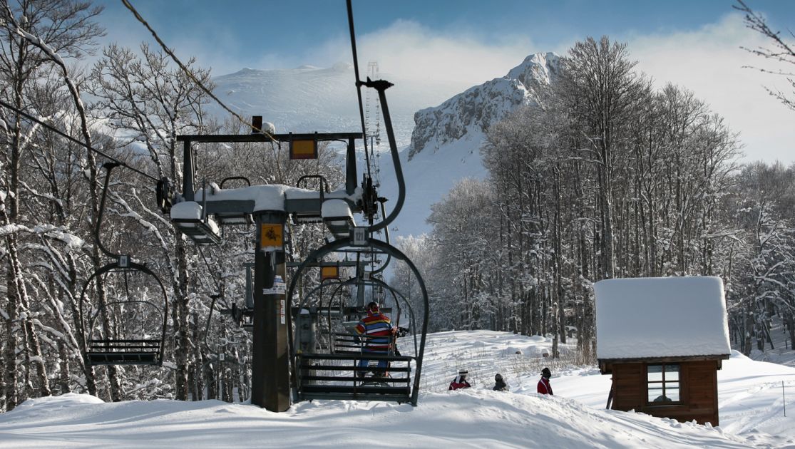 A Ski Lift With People On It