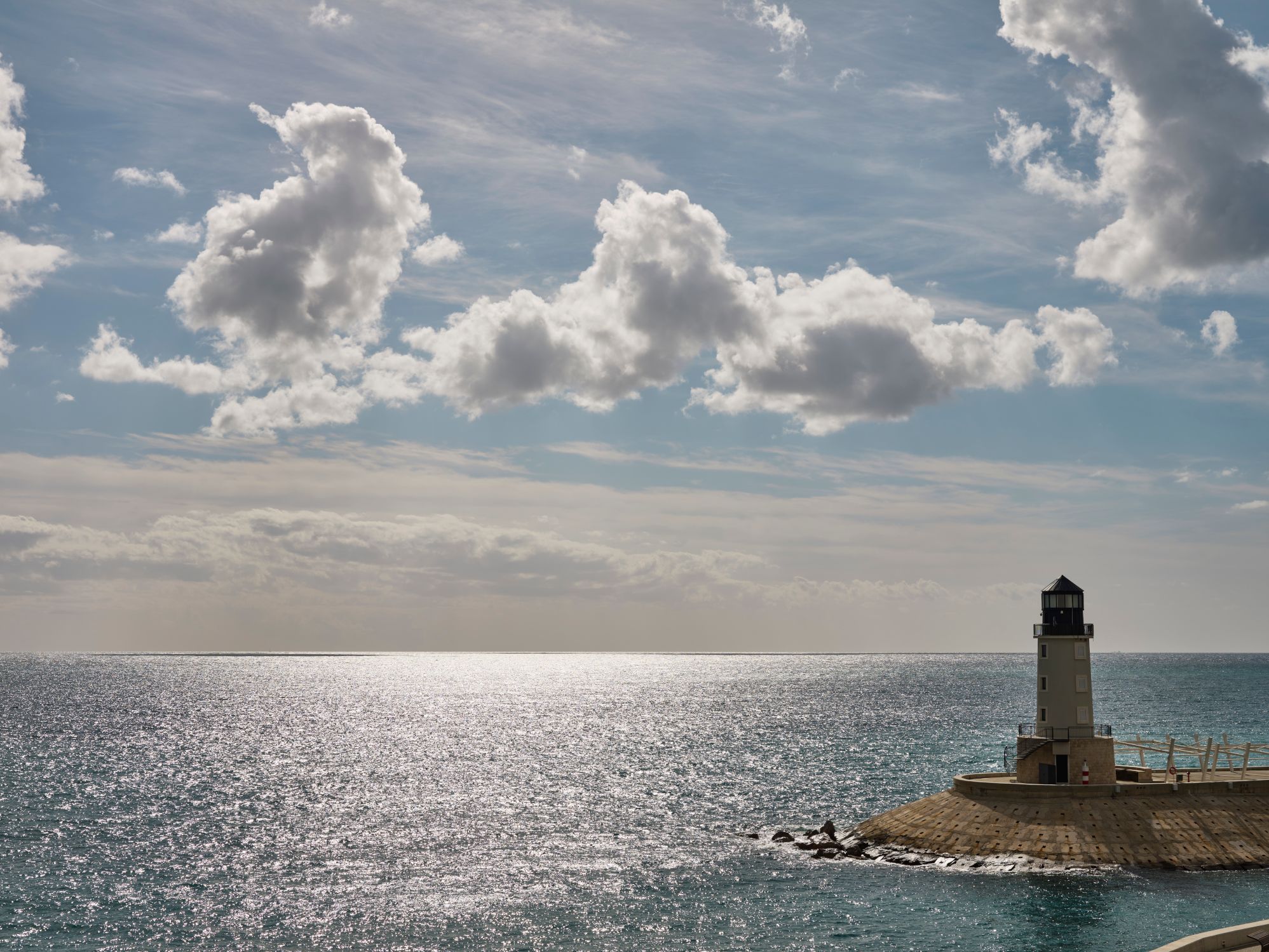 A Lighthouse On A Small Island